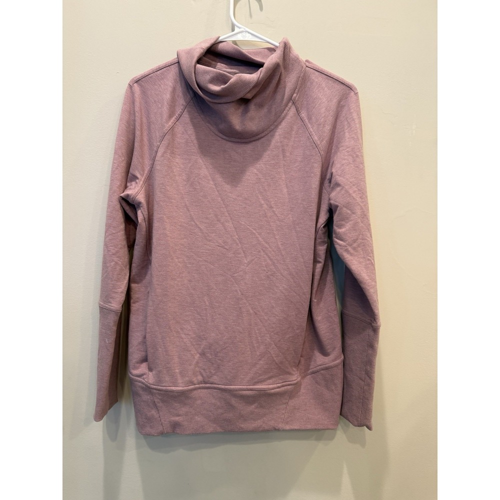 Lululemon High Lines Pullover Heathered Vintage Mauve Women's Size 6 - Picture 4 of 9
